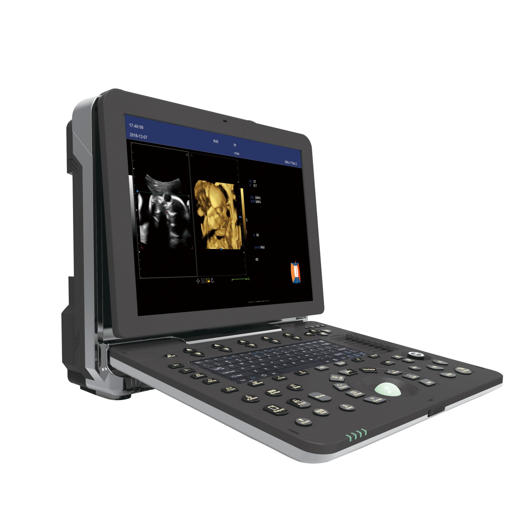 15 inch LED Portable Middle-end 4D/5D Color Doppler Ultrasound medical ultrasound instruments DAWEI DW-P50