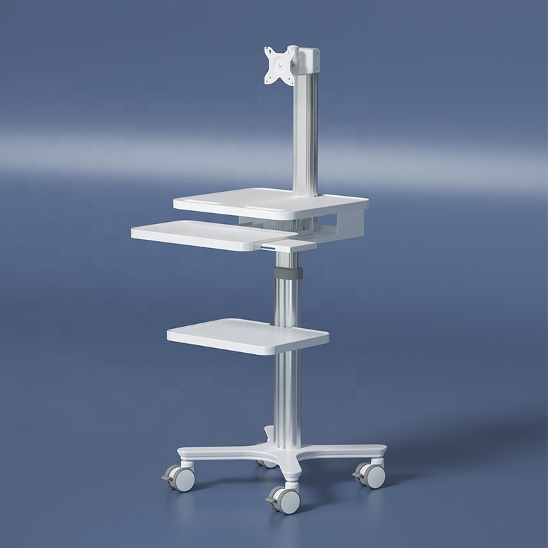 Factory Medical Instrument ABS Trolley Endoscopic Cart Ultrasound Instrument Trolley