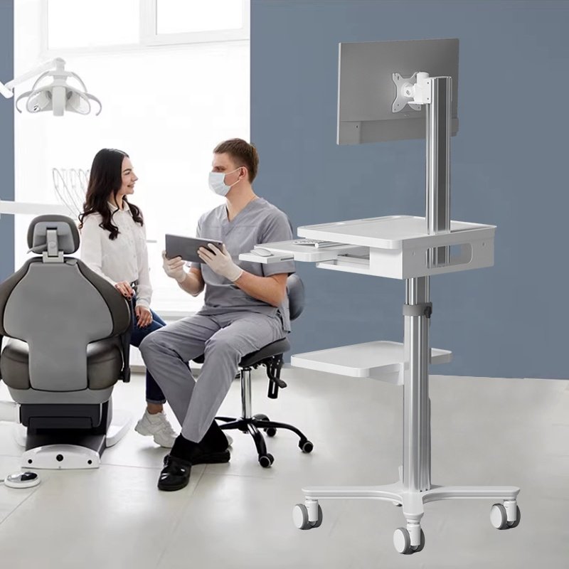 Factory Medical Instrument ABS Trolley Endoscopic Cart Ultrasound Instrument Trolley