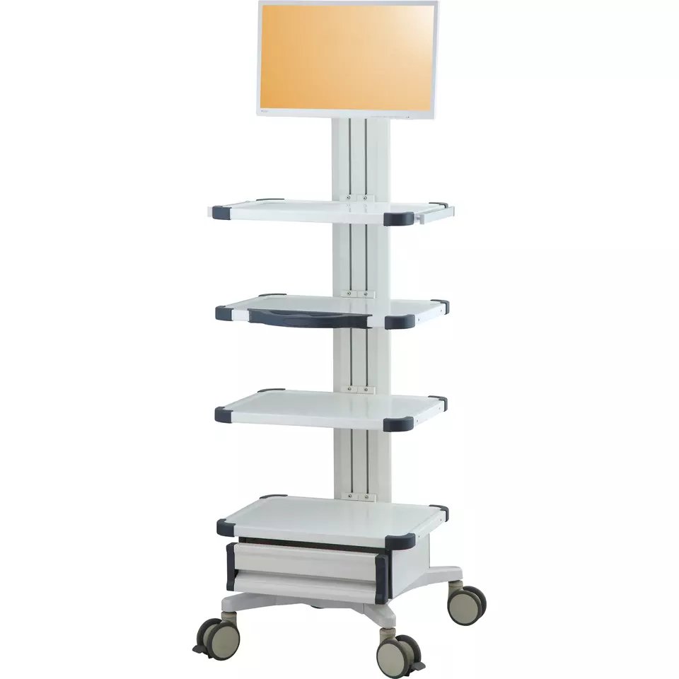 China made multi-functional medical surgical instruments ABS trolley endoscope trolley ultrasound instrument trolley