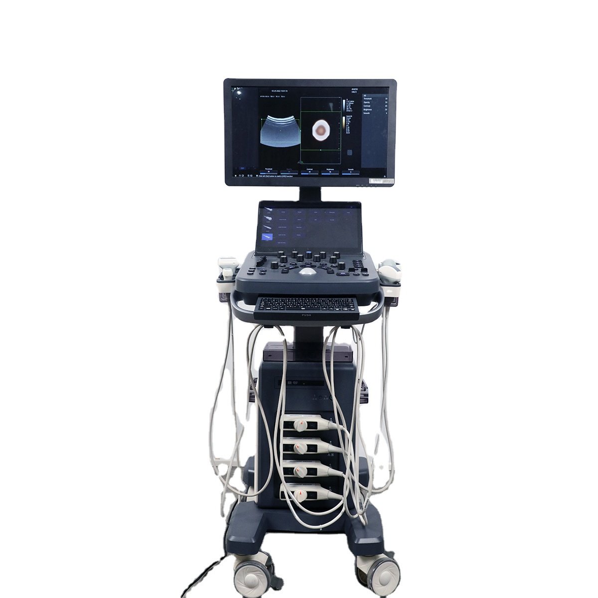 Medical Ultrasound Machine Hospital Color Doppler Diagnostic 3D 4D Trolley Ultrasound Machine