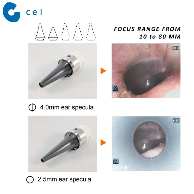 HD High Resolution Digital Video Otoscope Veterinary Medical Clinic Equipment
