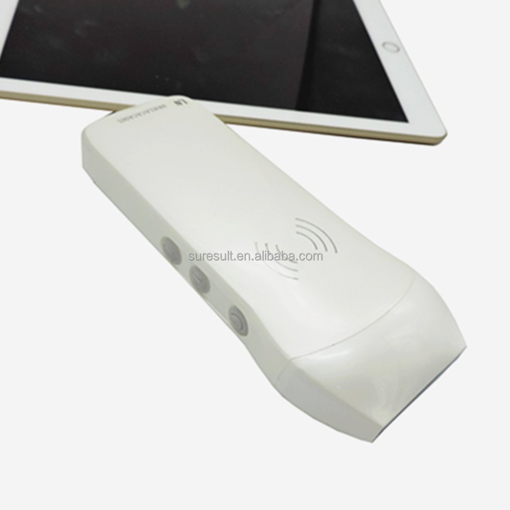 Newest Wireless Handheld Linear Doppler Ultrasound Probe 128 Elements Wifi Ultrasound Probe 14 Mhz MSK
