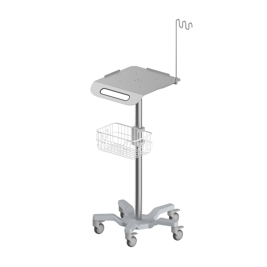 China cheap Medical screen workstation ECG mobile trolley for patient home nursing cart RS002-100-ECG