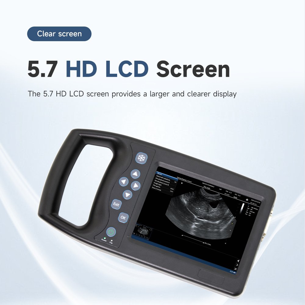 Portable doppler ultrasound scanner color screen Veterinary Ultrasound machine Clinical hand held ultrasound for Farm animal