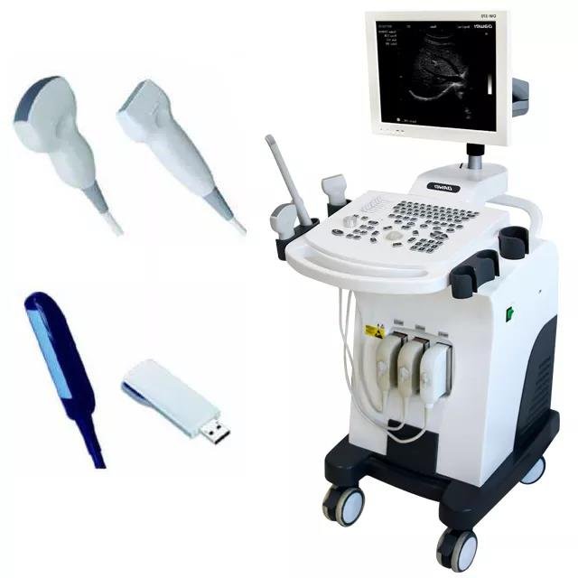 EUR PET China Manufacturer Ultrasound Machine with Trolley Type Sonography Machine For Hospital Or Clinic