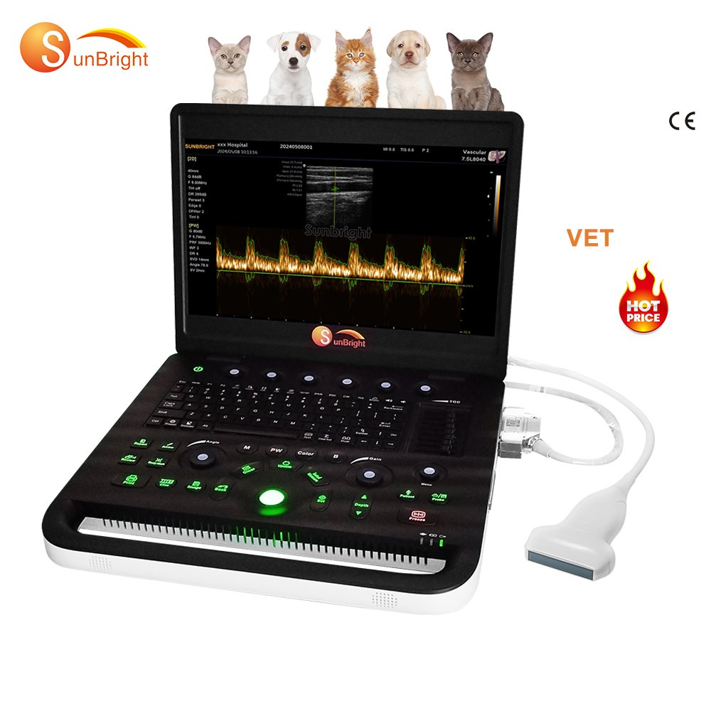 SUN-800C Vet use Medical PW ultrasonic instruments Black and White ultrasound machine