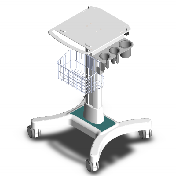 China supplier medical instrument hospital trolley stand cart for portable Ultrasound device