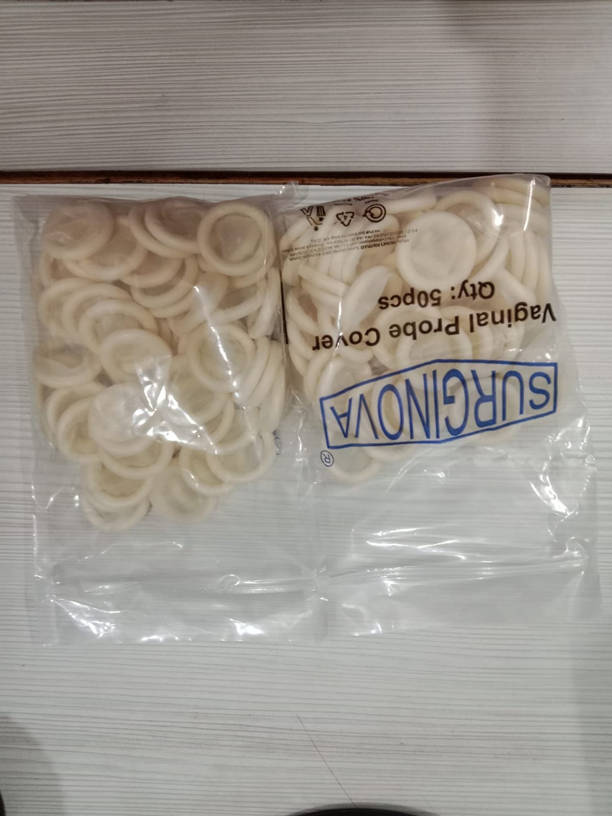 non sterile Surginova vaginal probe cover Ultrasound Transducer Probe Cover LATEX Pack of 100 Pcs ultrasound probe covers