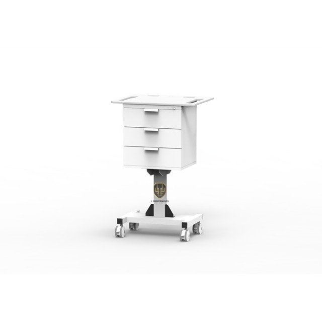 Factory price Five metal wheeled ultrasound device trolley cart