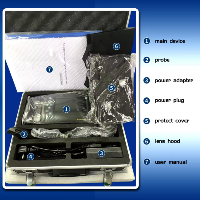 Veterinary Portable Ultrasound Machine Livestock Vet Handheld Scanner for Pregnancy B-Ultra Sound with Probe for Pig,Goat,Horse
