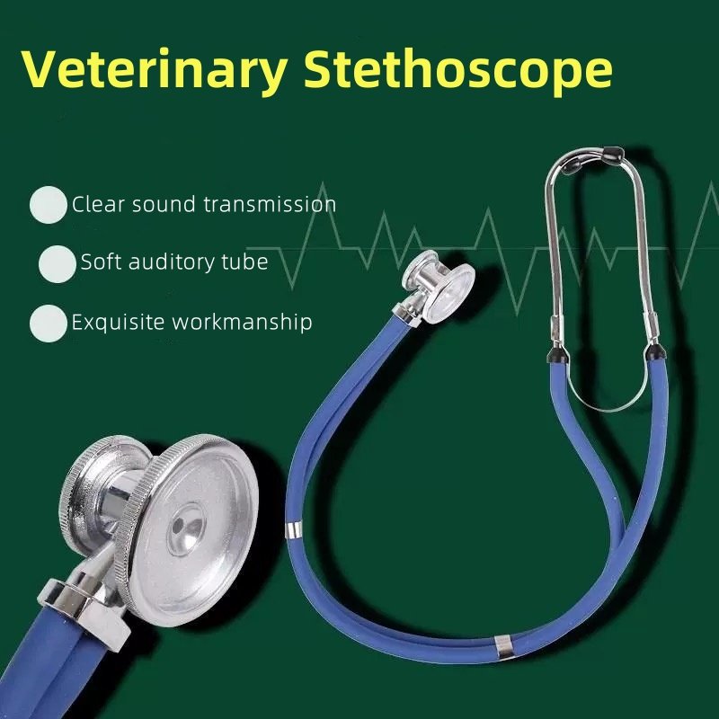 Medical Reusable Dual Head Deluxe Stethoscope for Animals