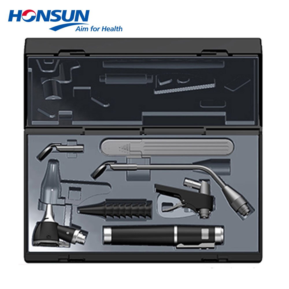 HONSUN Factory HS-OT10J Multicolor Portable Medical LED Light Hand Ear ENT Diagnostic Otoscope For Children Adults Pet