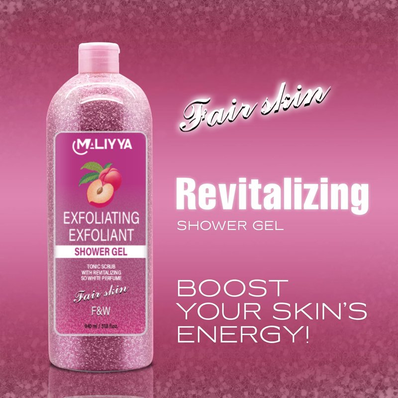 Private Label Deep Cleaning Whitening Shower Gel 940 Ml Shower Gel With Scrub Shower Gel Foam