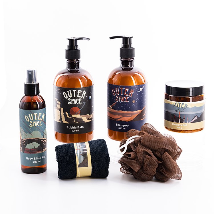 Wholesale Bath Supplies Customize Scented Bath and Body Care Travel Family Spa Gift Set for Men