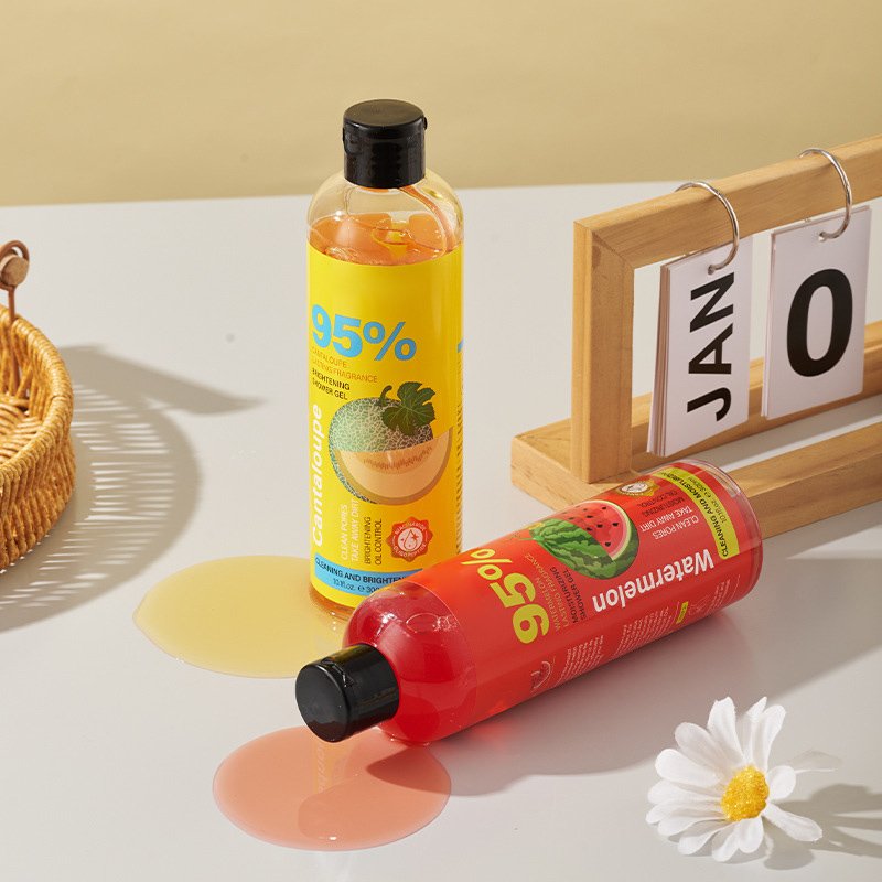 Cantaloupe Watermelon Nourishing Shower Gel Fruit Bath Shower Deep Cleanser Long-lasting Nourishing olive shower gel