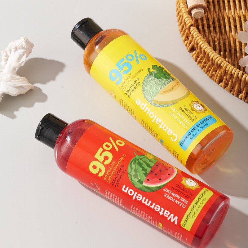 Cantaloupe Watermelon Nourishing Shower Gel Fruit Bath Shower Deep Cleanser Long-lasting Nourishing olive shower gel