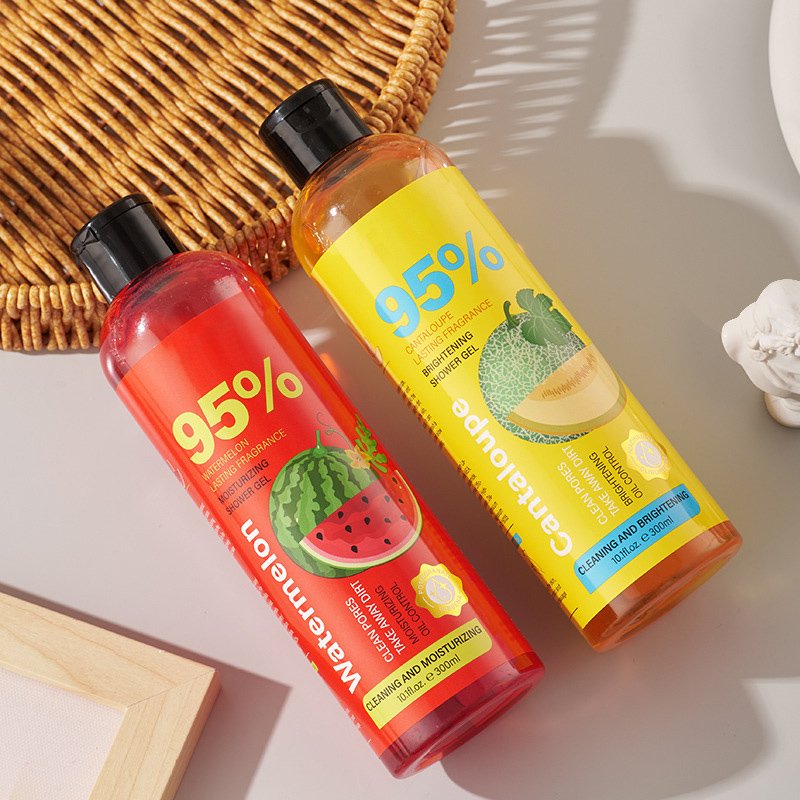 Cantaloupe Watermelon Nourishing Shower Gel Fruit Bath Shower Deep Cleanser Long-lasting Nourishing olive shower gel