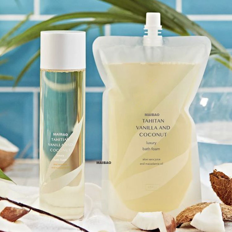 Custom 30ml 250/500ml shampoo packaging spout pouch eco-friendly shower gel plastic pouch bag with spout refill liquid soap bag