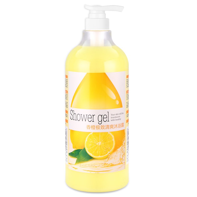 1380ml Apple Orange Body Soap Refreshing Moisturizing Whitening Body Soap Gentle and No Stimulation