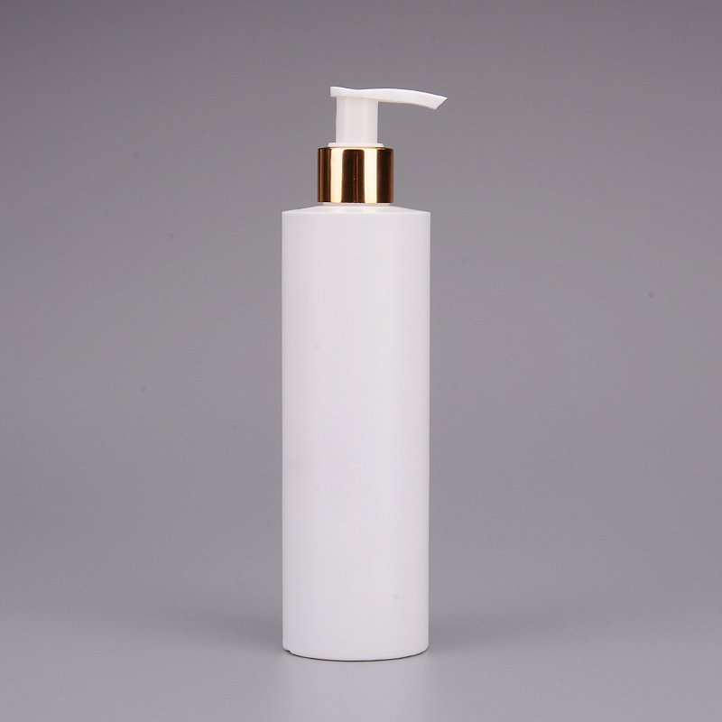 Luxury 300ml Reusable Matte HDPE White Shampoo Bottle Shower Gel Face Cream Bottle