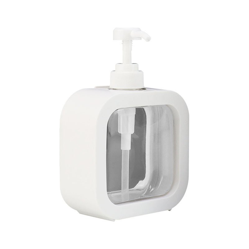 Stock 300ml/500ml large capacity PET square shampoo shower gel conditioner body lotion Hotel high-grade cosmetics plastic bottle