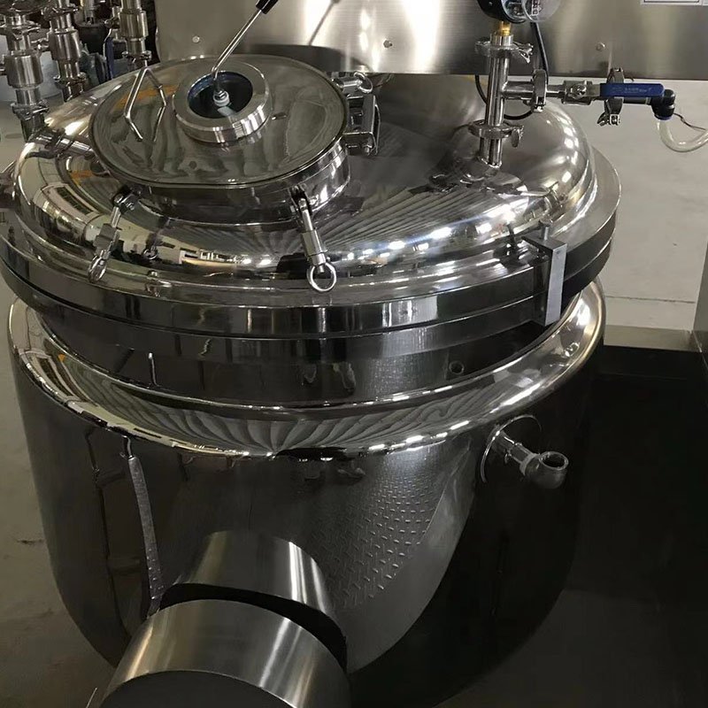 Cosmetics Manufacturing Industrial Emulsifier Snail Slime Vacuum Homogenizer Mixer Beauty Cream Toothpaste Making Machine 5 Kw.