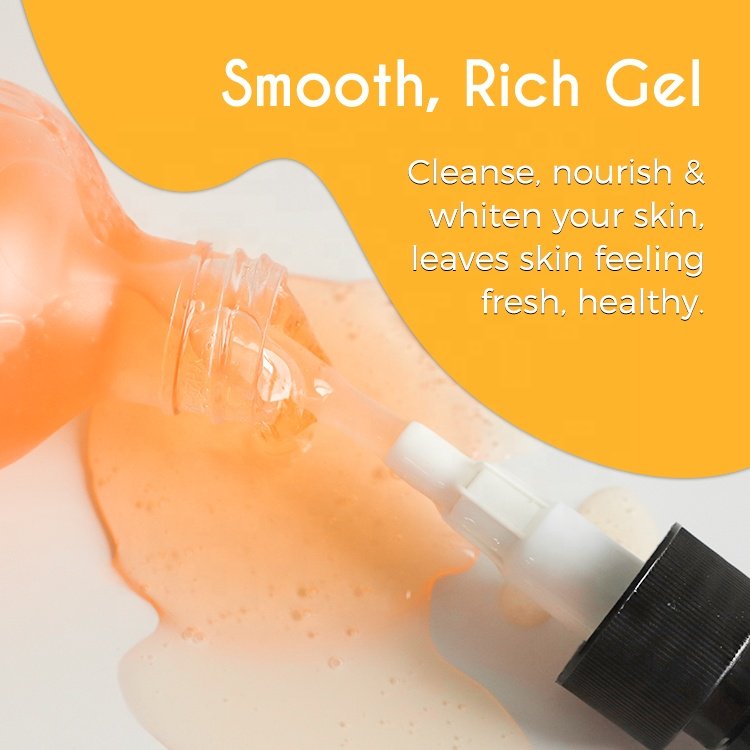 Papaya Moisturizing Body Wash Skin Care Bath Gel and Lotion Cream Gentle Cleansing Beauty Product for Smooth Skin