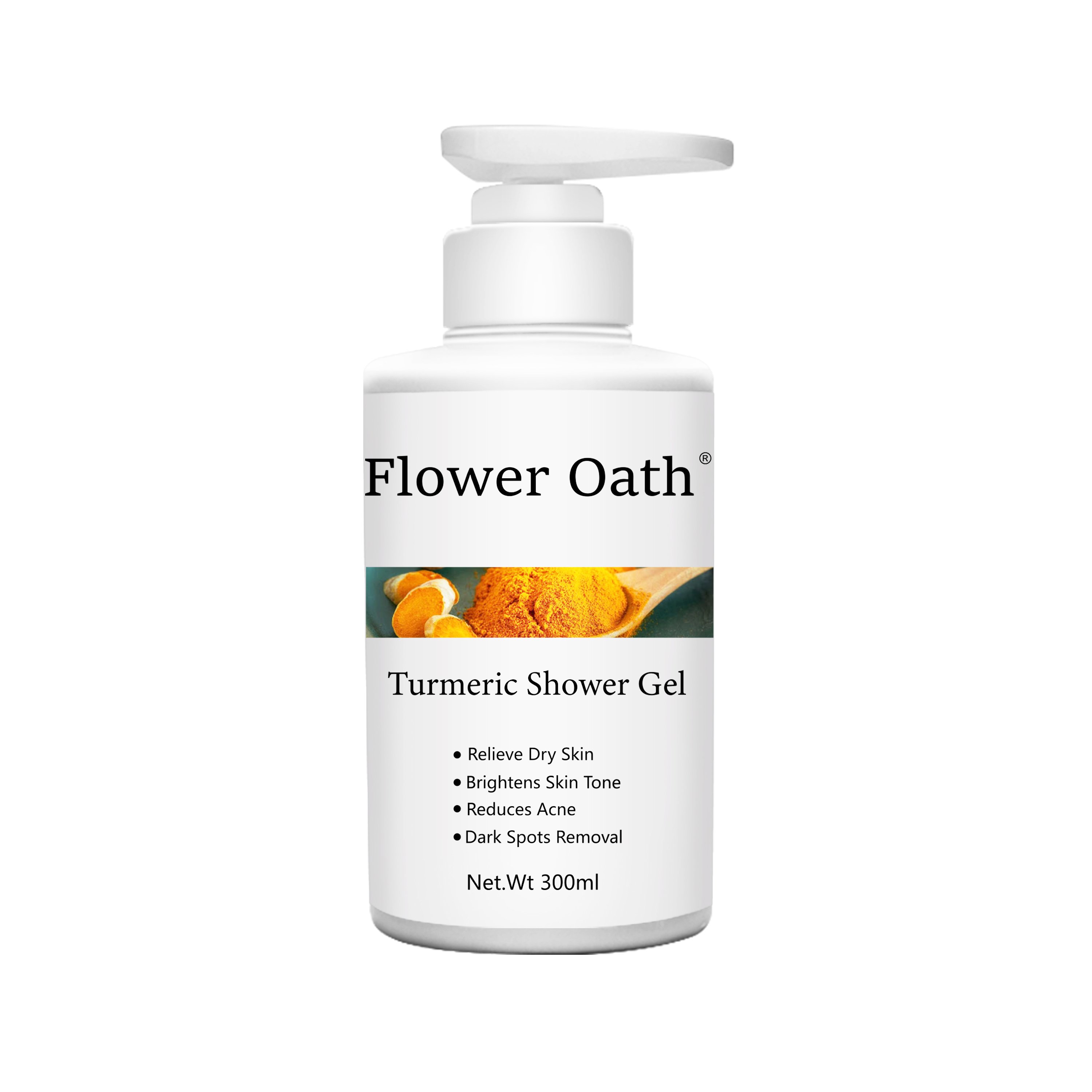 Private Label Whitening Shower Gel Turmeric Almond Vitamin C Exfoliating Deep Cleansing Natural Wash Bath Gel