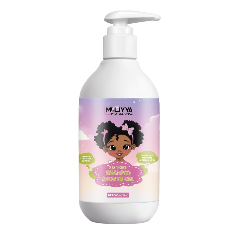 Custom label baby's 3 in1 shower gel Moisturizing conditioner baby shampoo and body wash