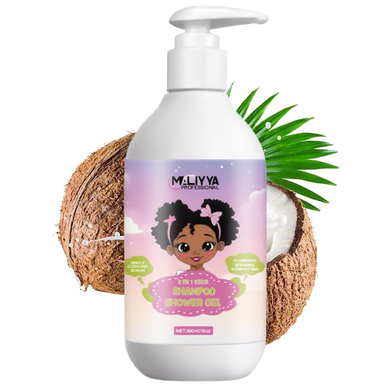 Custom label baby's 3 in1 shower gel Moisturizing conditioner baby shampoo and body wash