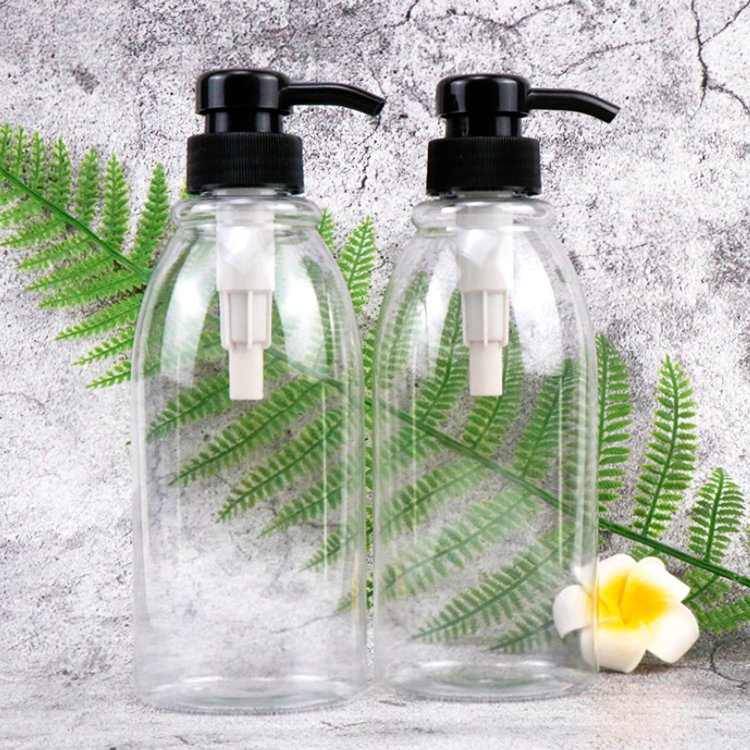 Wholesale Lotion Dish Soap Hand Wash Hanging Shower Gel Bottles Shampoo Pet Empty Cosmetic Pump Clear 500ml Plastic PUMP Sprayer