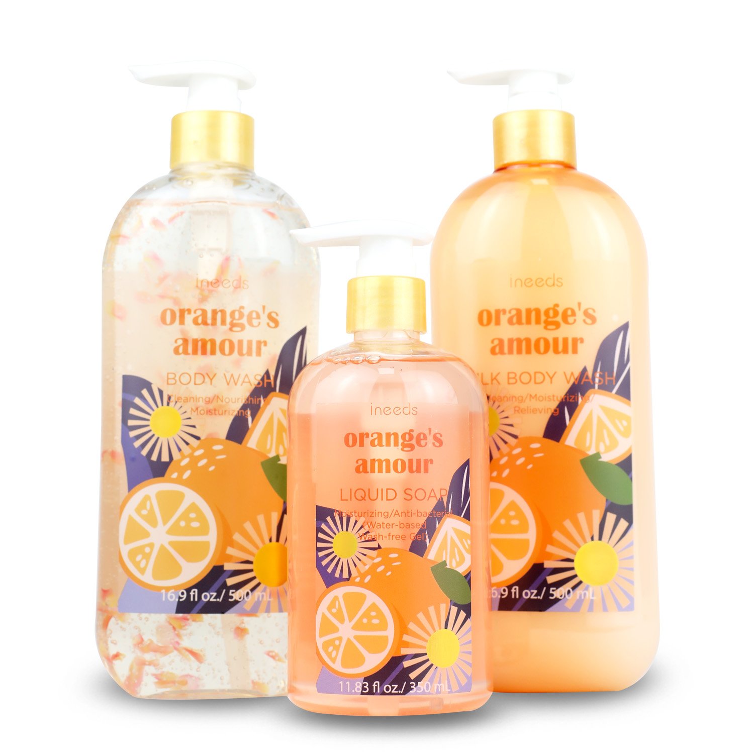 Daily Clean Body Bath shower shower gel Body Wash With Petals For Lady