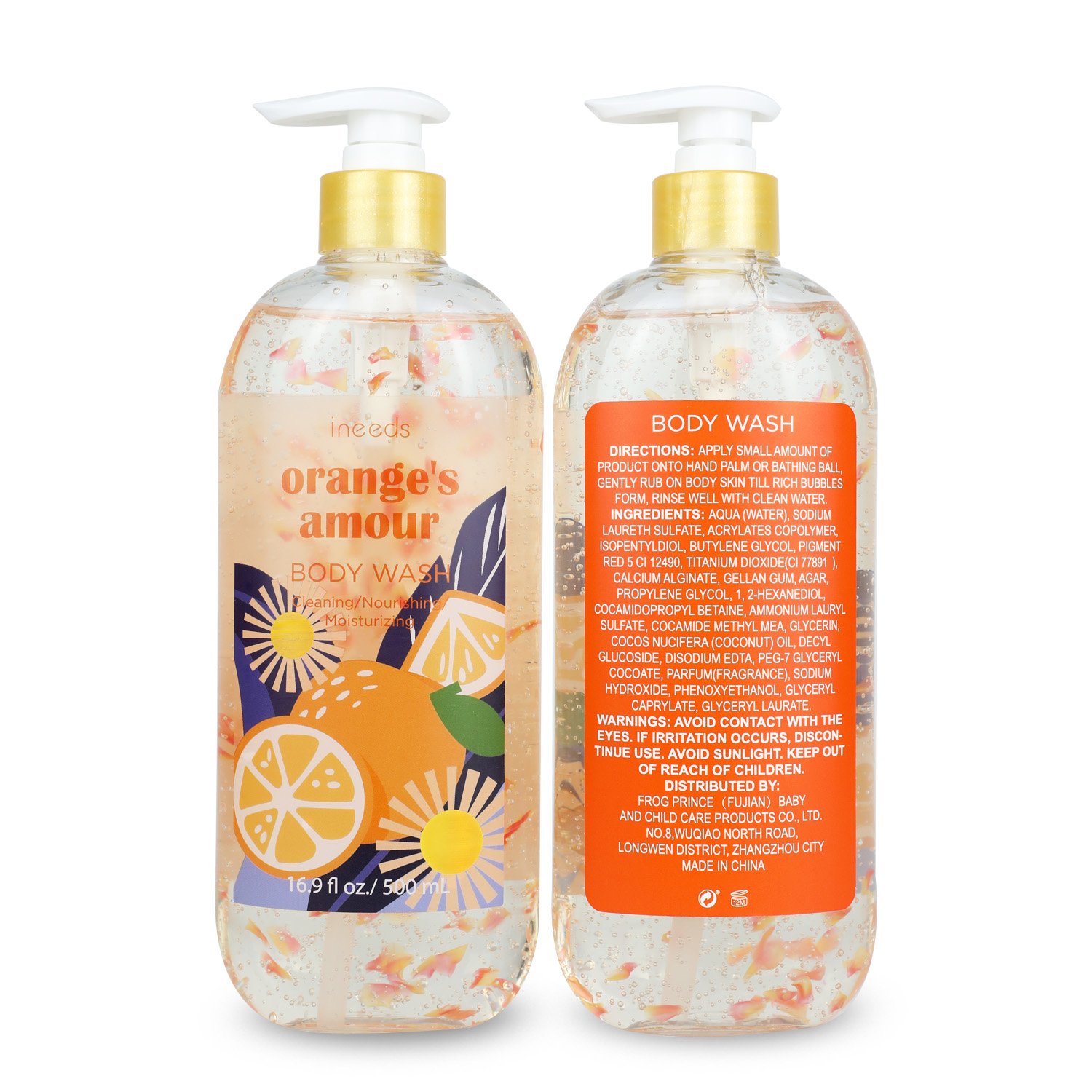 Daily Clean Body Bath shower shower gel Body Wash With Petals For Lady