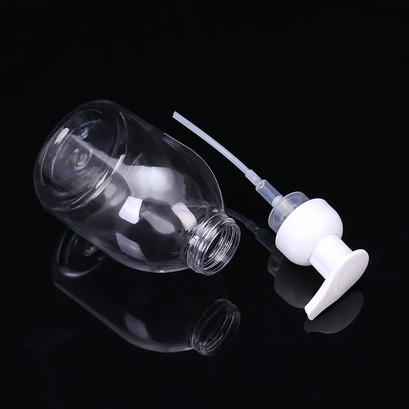 16 oz 500 ml Amber PET Plastic Refillable Pump Hand Soap Bottles Plastic body Wash Liquid Soap Bottles With Pump Dispenser