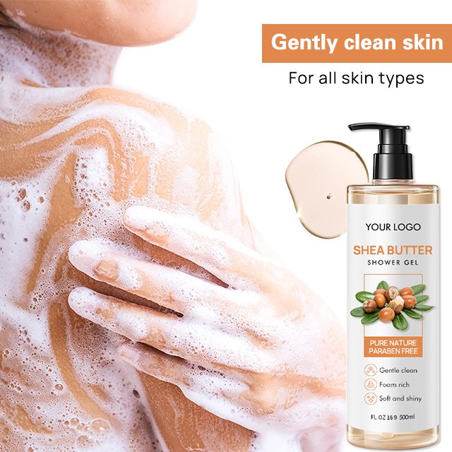 OEM ODM Private Label Smoothing Moisturizing Amino Acids Perfume Body Bath Seaweed Shower Gel