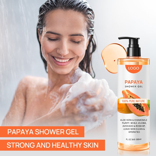 OEM ODM Private Label Smoothing Moisturizing Amino Acids Perfume Body Bath Seaweed Shower Gel