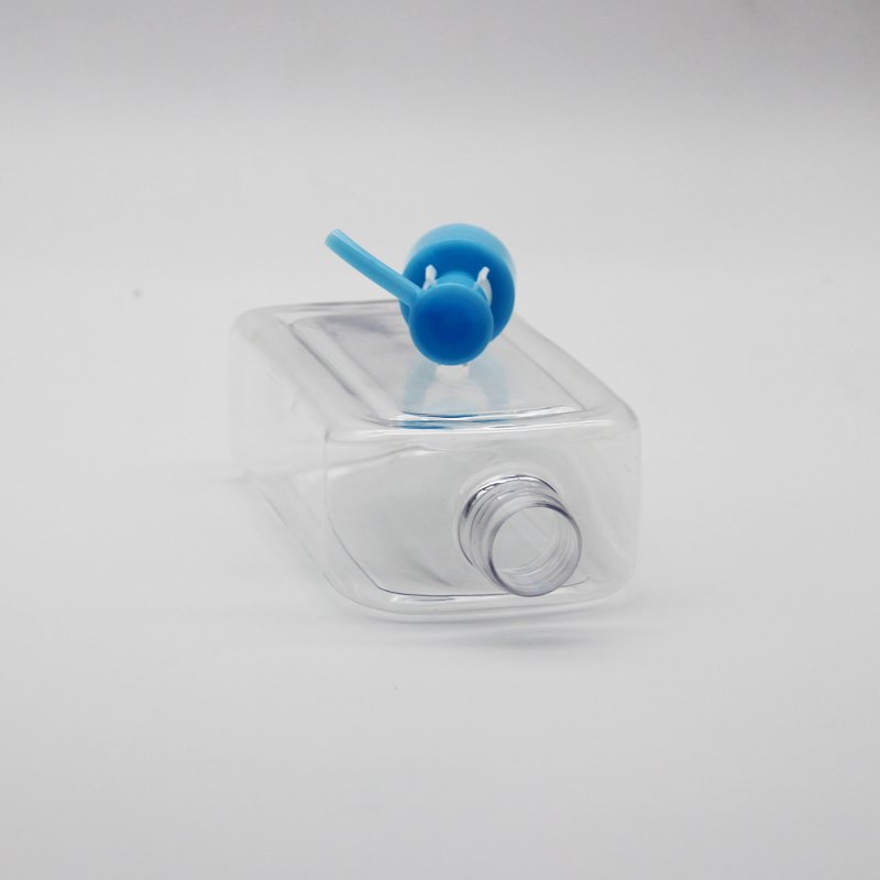 Customization 200ml 250ml 300ml 400ml Square PET Clear Plastic Shower Gel Shampoo Lotion Bottle With Pump Lid