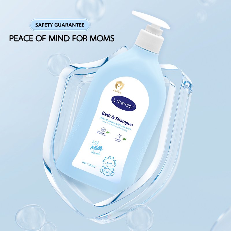 Private Label 2 In 1 Baby Body Wash Shampoo Natural Organic Shower Gel For Delicate & Newborn Skin