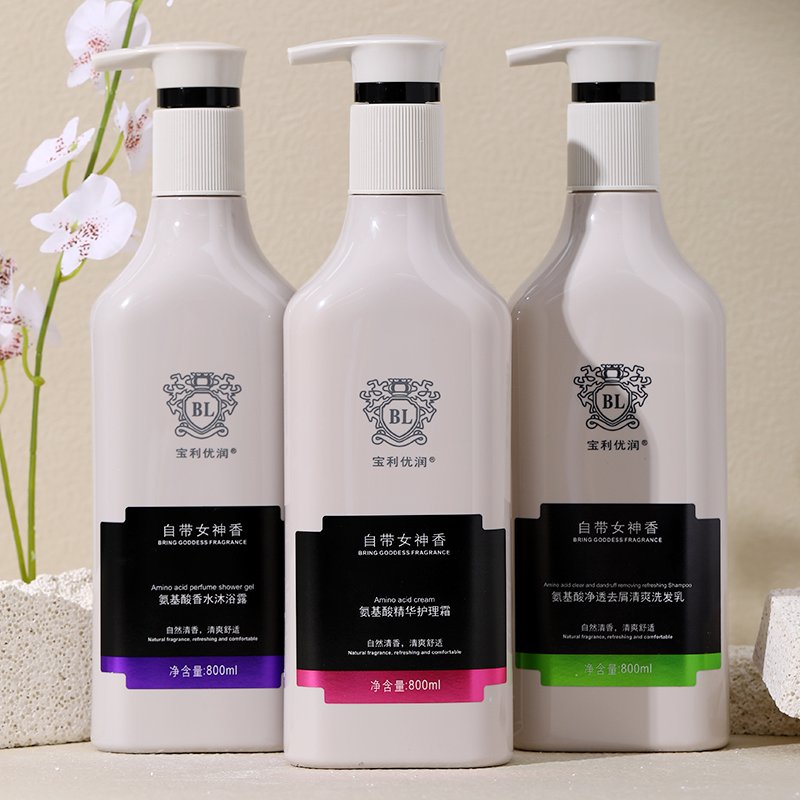 Fragrance Essential Oil Moisturizing Anti-Dandruff Oil-Control Clarifying Shower Gel, Shampoo and Conditioner Sets