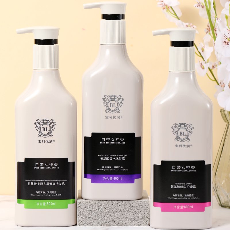 Fragrance Essential Oil Moisturizing Anti-Dandruff Oil-Control Clarifying Shower Gel, Shampoo and Conditioner Sets
