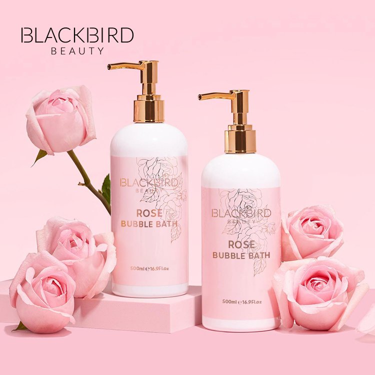 Private Label Perfume smell Whitening Skin Shower Gel Rose Baby Bubble Bath Liquid Customized Logo Body Wash