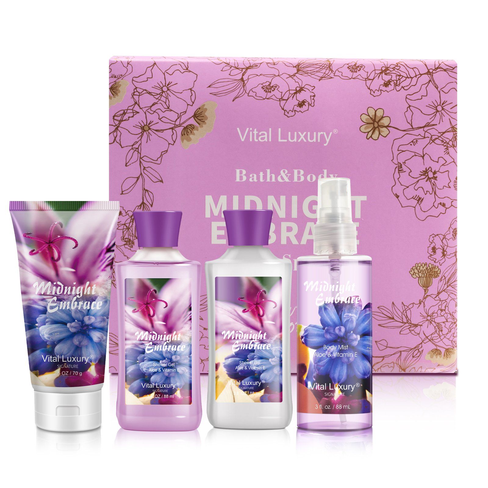 Body Care Set Parfum High Quality Body Spray shower gel Body Lotion Home Bath Spa Set