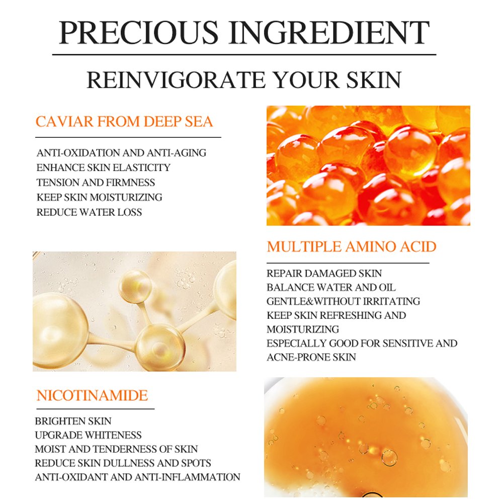 Top caviar whitening fragrant shower gel luxury Niacinamide amino acid body wash liquid soap