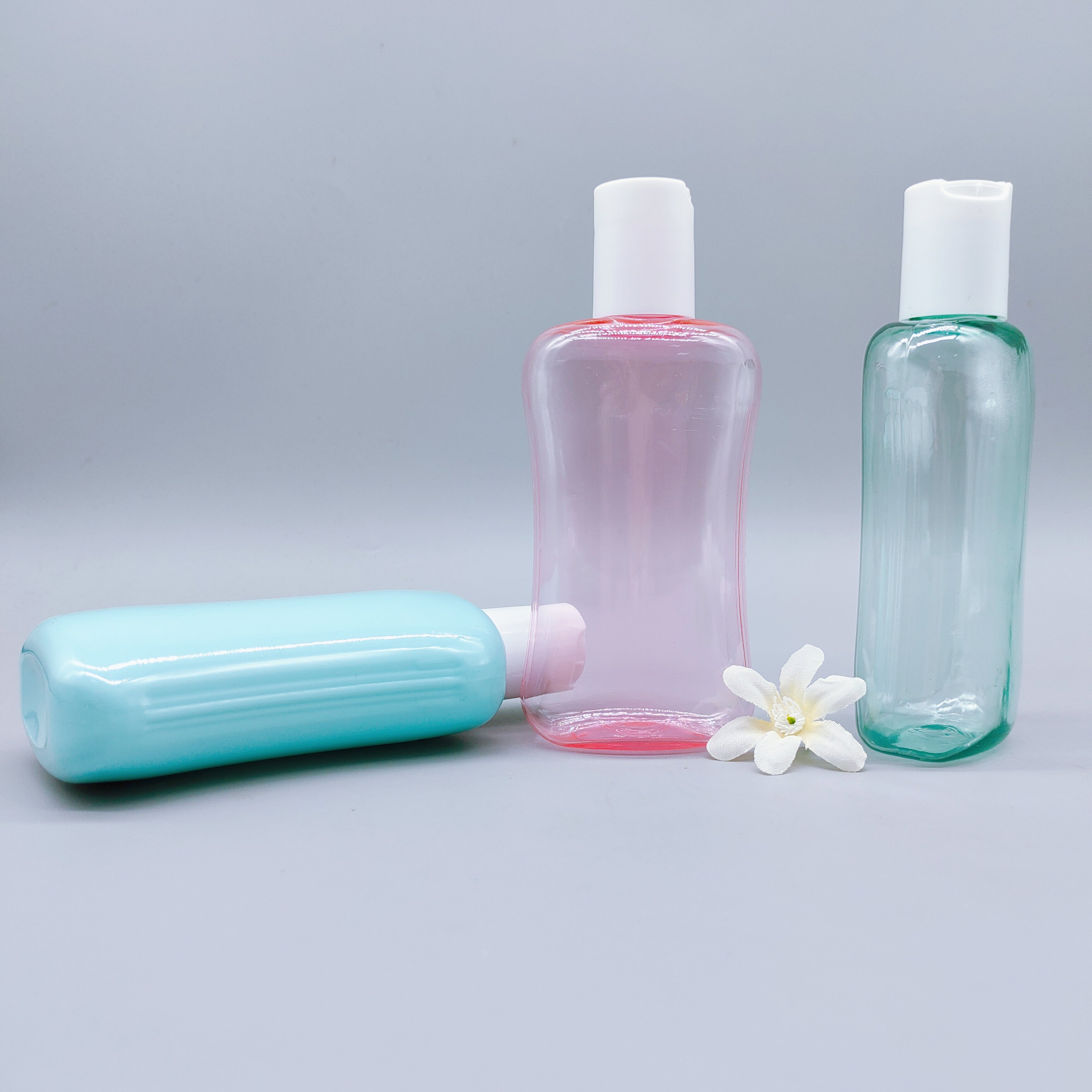 Plastic Bottle With Lid 200ml Luxury Color Plastic Bottle Squeeze Baby body Toner Lotion Hand Wash Gel Face Lotion Packaging