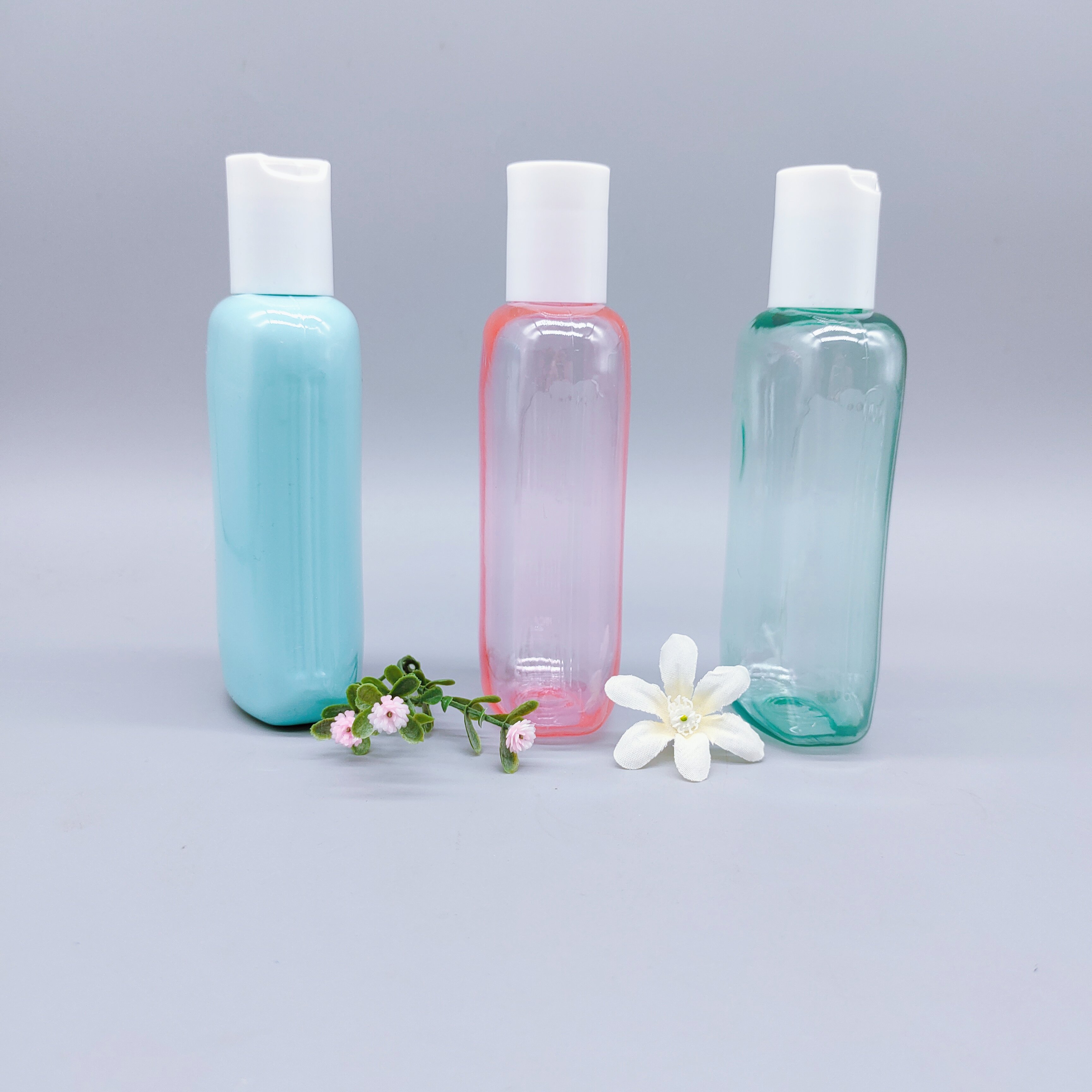 Plastic Bottle With Lid 200ml Luxury Color Plastic Bottle Squeeze Baby body Toner Lotion Hand Wash Gel Face Lotion Packaging