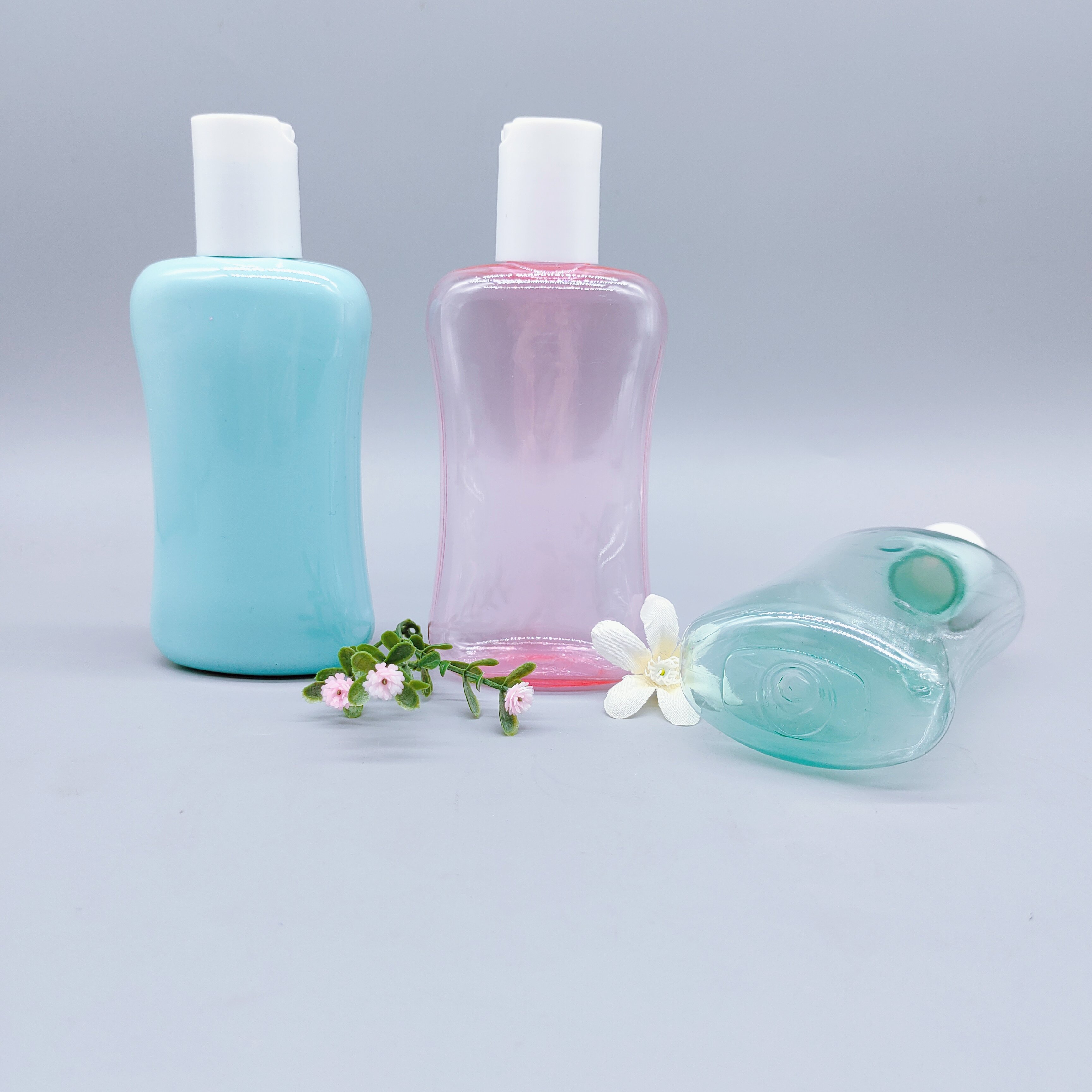 Plastic Bottle With Lid 200ml Luxury Color Plastic Bottle Squeeze Baby body Toner Lotion Hand Wash Gel Face Lotion Packaging