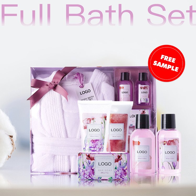 Wholesale customize private label luxury women pamper skin care bath and body bath spa box bath robe set gift