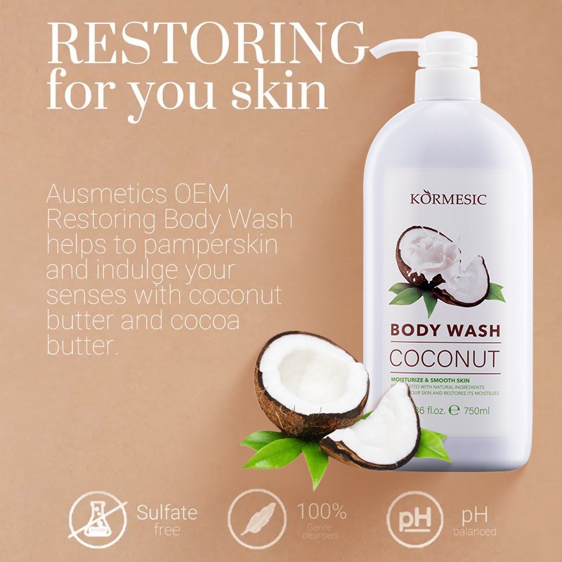 KORMESIC OEM & ODM Body Wash Shower Coconut body wash