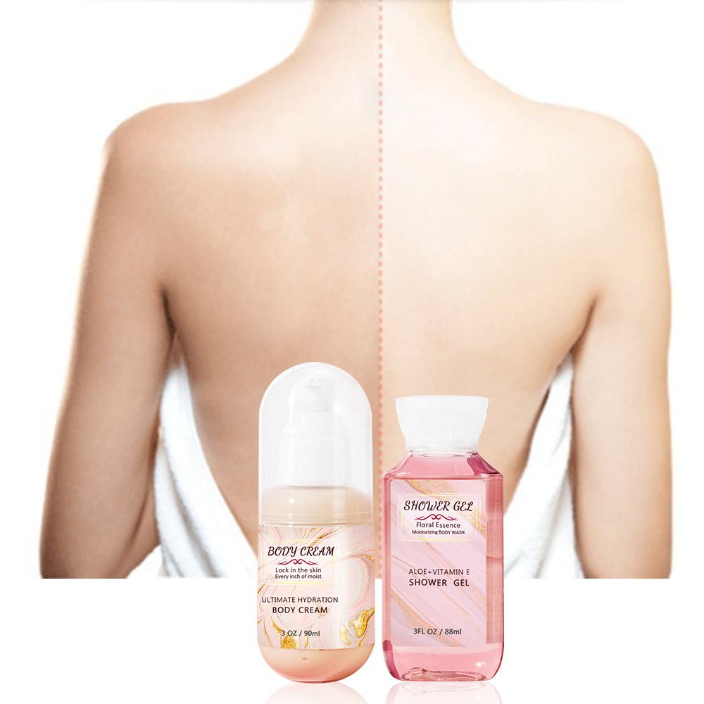 Professional body bath gift set women eczema lotion shower gel baby for wholesales